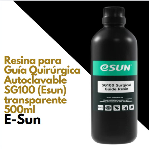 [SG100] Resina para Guía Quirúrgica Autoclavable SG100 (Esun) transparente 500ml