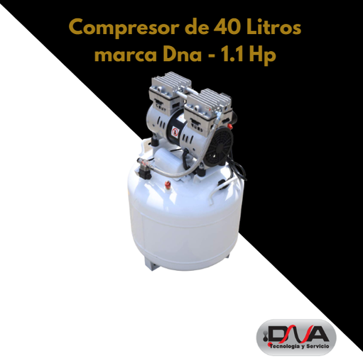 [c40l] Compresor de 40 Litros - marca DNA - 1.1 Hp